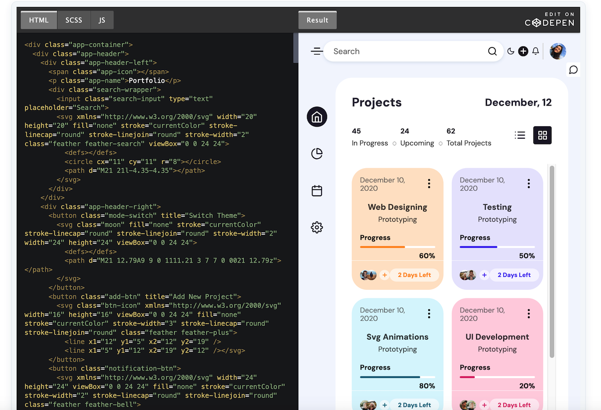 Codepen Embed Example