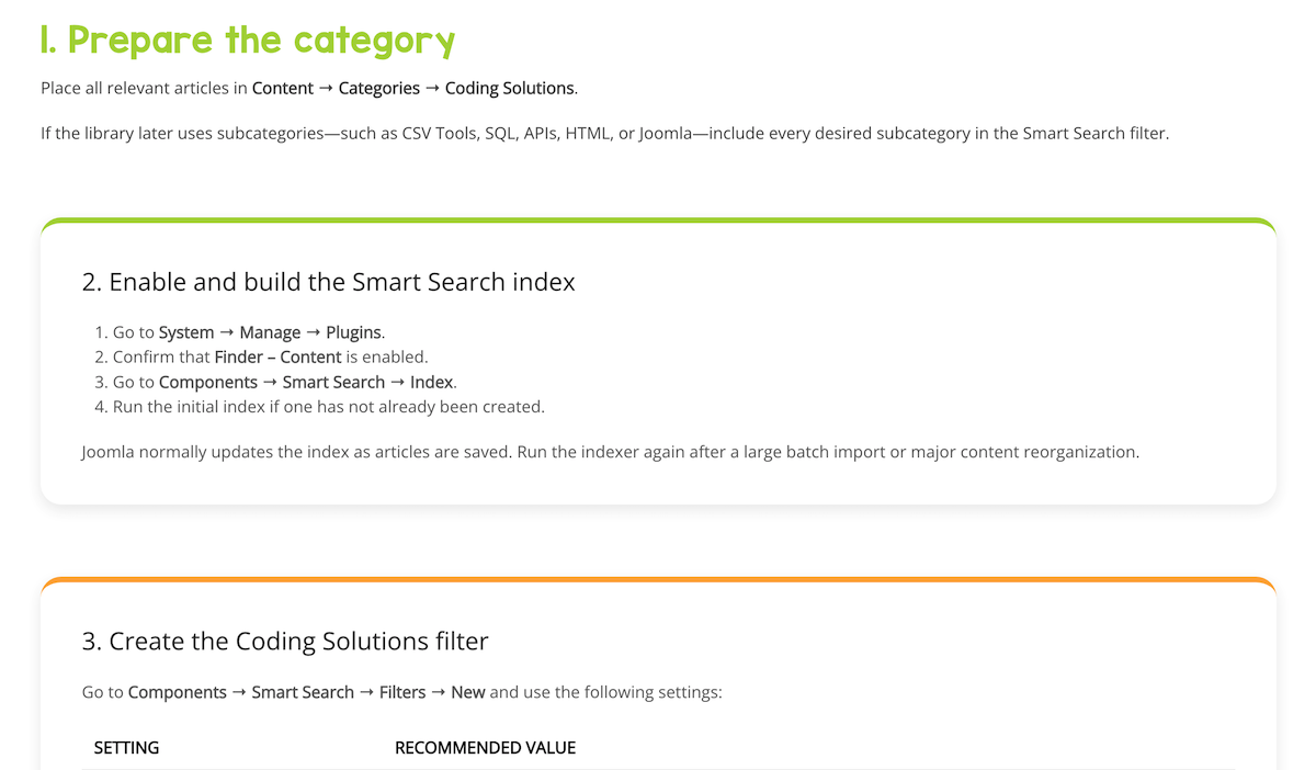 Joomla Category Search Walk-Through