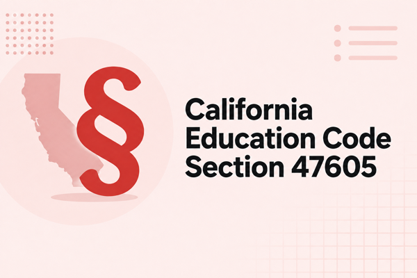 California Education Code Section 47605