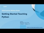 Getting Started Teaching Python