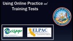 Using the Online Practice and Training Tests