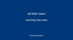 AD Bulk Users Importing and Updating Users