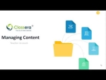 Classera Teacher Tutorial : Managing content Best Practices 1