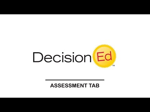 DecisionEd - Assessment Tab