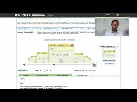 How to Use the NAEP Questions Tool