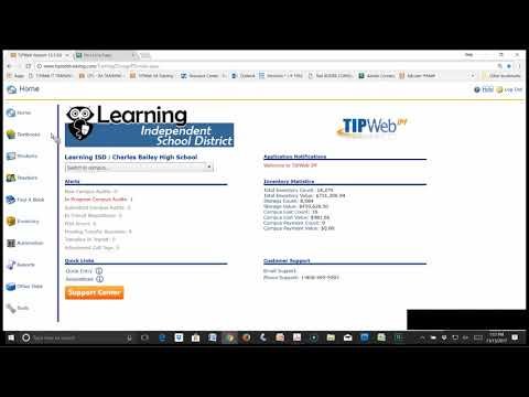 TIPWeb-IM: Getting Started Training - Campus View