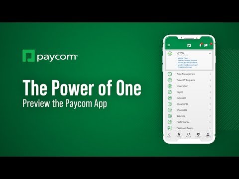 The Power of One: Preview the Paycom App