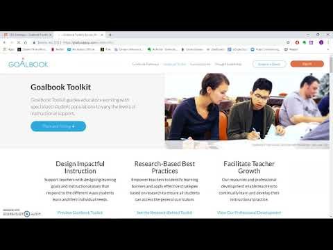 Goalbook Toolkit Overview