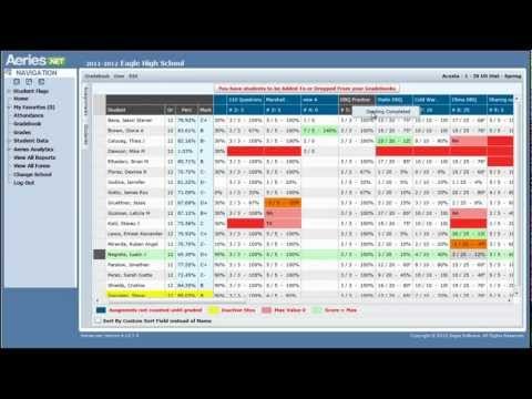 Aeries.net Teacher Portal Gradebook