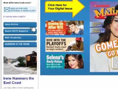 Math magazines for kids—Scholastic MATH magazine online