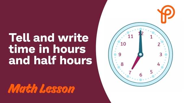 Prodigy Math Lesson | Measurement and Data | Tell and write time in hours and half hours!