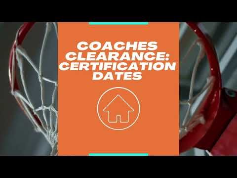 Coaches Clearance: Certification Dates (FL)