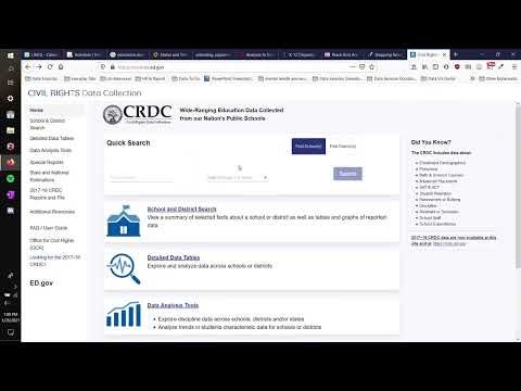 Downloading data tables from the Civil Rights Data Collection