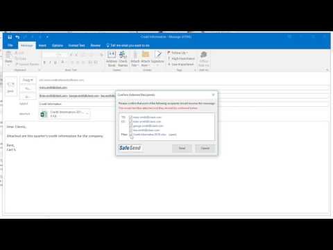 Introduction to SafeSend - Preventing accidental data leakage and improve security awareness