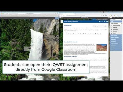 Google Classroom -  IQWST Integration