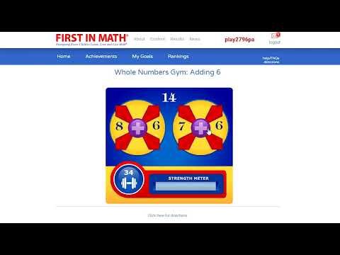 Quick Start on First In Math