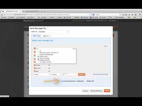 BlackBoardConnect Quick Start