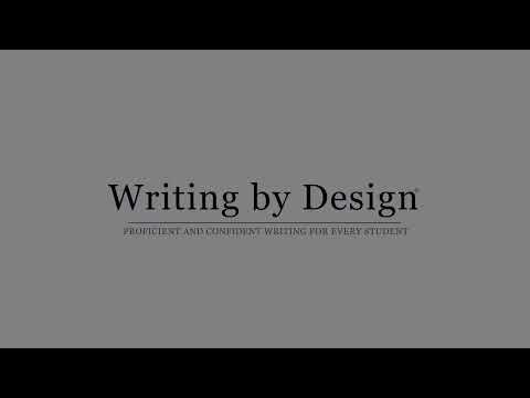 Writing by Design Video Lessons for Students